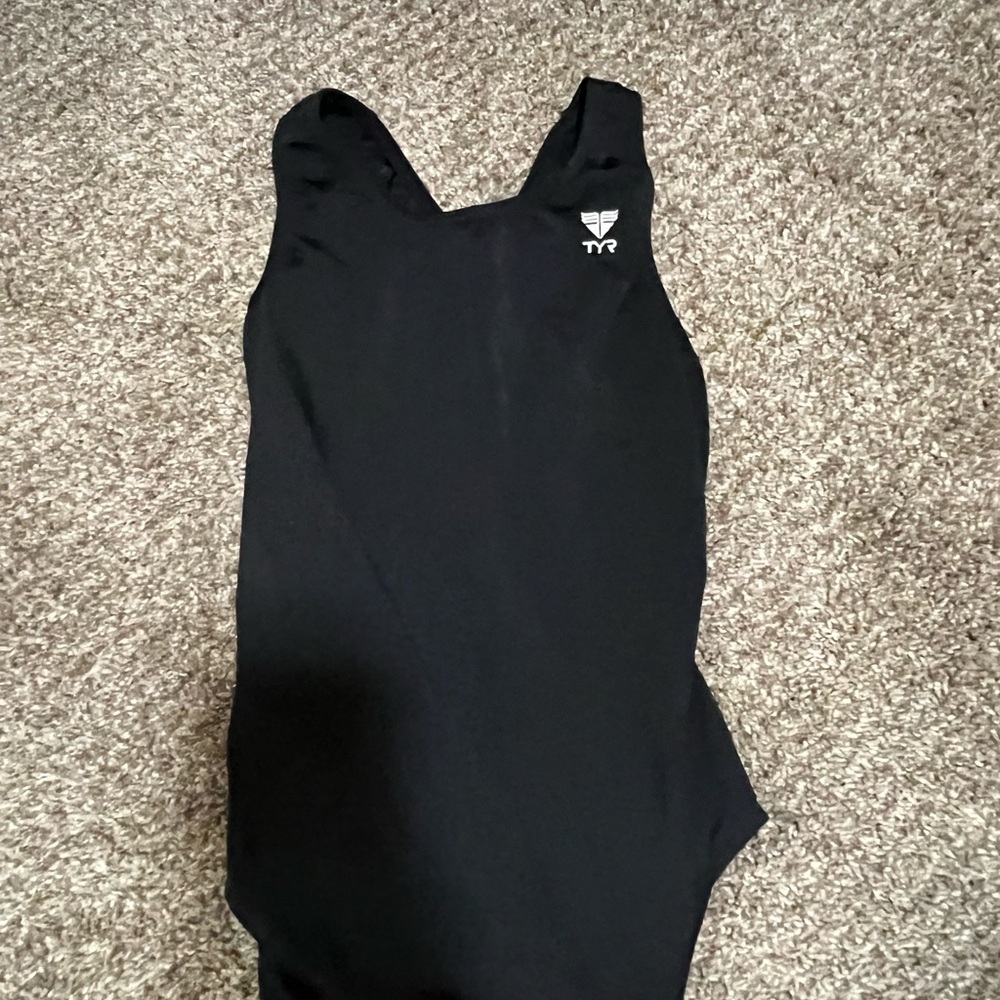 TYR one piece black swimsuit